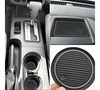 Auovo Tappetini antipolvere per Nissan Frontier Crew Cab 2005-2019 Nissan Xterra accessori 2005-2015 su misura per tasca porta porta tappetini per console (24 pezzi/set) (grigio)