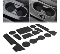 Auovo Tappetini antipolvere per Toyota Corolla Hatchback 2019 2020 2021 2022 accessori personalizzati per portabicchieri inserti porta fodere (11 pz/set) (tutti nero)