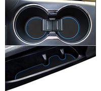 Auovo Tappetini antipolvere per Toyota Highlander accessori interni 2019 2018 2017 2016 2015 2014 su misura vano porta coppa centrale console fodere (14 pz/set, blu)