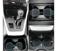 Auovo Tappetini antipolvere per Toyota RAV4 Accessori 2022 2019-2021 Personalizzato Interno Fit Porta Inserti Console Centrali (13 pz/set) (blu)