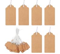 aupawdy 500 Pezzi Etichette in Carta Kraft etichette di carton Tag Regalo etichette carta per Bomboniere per Matrimoni, Compleanni e Natale