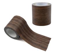 Aupawdy Nastro Adesivo Color Legno Marrone per Mobili e Pavimenti con Venature, 1 Pezzo, 5,7 cm x 4,57 m (Marrone Scuro)