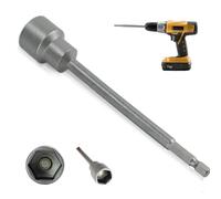 AUPERTO Presa di prolunga per gambe di roulotte, attacco per trapano, presa jack di prolunga per caravan, angolare, fissa, per roulotte e case mobili da 19 mm