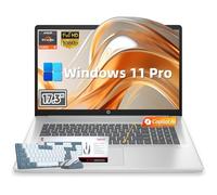 Auphonix HP Business Laptop da 17,3 pollici, processore AMD Ryzen 5 7430U 6 core (Beats i7-11th Gen), RAM da 16 GB e SSD da 512 GB, Windows 11 Pro, AI Copilot Ready, Full Numeric KB, display IPS FHD