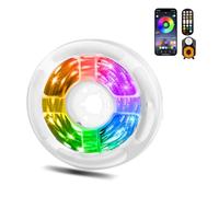 Auplf Striscia LED RGB Con Sensore di Movimento, Luci Led Camera da Letto dimmerabile 6 M Con Controllo Tramite APP e Telecomando RF 2,4 G Luce LED USB per Letto, Armadio, Decorazione Scale