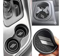 Auprite, Kit da 11 tappetini antipolvere compatibili con portabicchieri, tasche degli sportelli, consolle centrale e accessori per Dodge Challenger 2015-2023 (grigio)