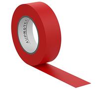 AUPROTEC 1 rotolo VDE Nastro Isolante Elettrico PVC Nastro Adesivo 15mm x 10m DIN EN 60454-3-1 colore: rosso