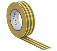 AUPROTEC 1 rotolo VDE Nastro Isolante Elettrico PVC Nastro Adesivo 15mm x 10m DIN EN 60454-3-1 colore: giallo-verde