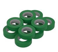 AUPROTEC 10 rotoli VDE Nastro Isolante Elettrico PVC Nastro Adesivo 15mm x 10m DIN EN 60454-3-1 colore: verde