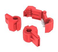 AUPROTEC 100x Rubacorrente Connettori Rapidi 0,5-1,0 mm² rosso per Capicorda Maschio Morsetti Ruba Corrente Isolati PP Ottone Stagnato Terminali per Cavi Fili Elettrici