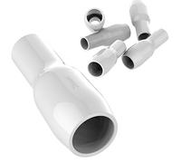AUPROTEC 10x Cappucci Isolanti per Connettori 50 mm² - 70 mm² bianco Camicetta isolante V50 Guaina in PVC per Capicorda nudi di Potenza ad Occhiello Forchetta Puntale Spina per Cavi Fili Elettrici