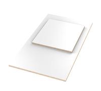 AUPROTEC 18mm Piano del Tavolo bianco 700 mm x 500 mm Pannello Multistrato rivestito melamminico selezione di 40cm-200cm Legno Compensato Massiccio di Betulla: rettangolare 70x50 cm