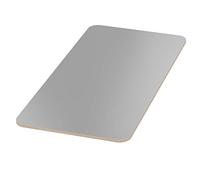 AUPROTEC 18mm Piano del Tavolo grigio 600 mm x 400 mm con raggio dell'angolo 100mm Pannello Multistrato rivestito melamminico di 40cm-200cm Legno Compensato di Betulla: rettangolare 60x40 cm