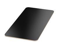 AUPROTEC 18mm Piano del Tavolo nero 900 mm x 400 mm con raggio dell'angolo 100mm Pannello Multistrato rivestito melamminico di 40cm-200cm Legno Compensato di Betulla: rettangolare 90x40 cm