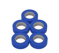 AUPROTEC 5 rotoli VDE Nastro Isolante Elettrico PVC Nastro Adesivo 15mm x 10m DIN EN 60454-3-1 colore: blu