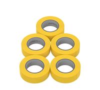 AUPROTEC 5 rotoli VDE Nastro Isolante Elettrico PVC Nastro Adesivo 15mm x 10m DIN EN 60454-3-1 colore: giallo