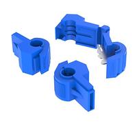 AUPROTEC 50x Rubacorrente Connettori Rapidi 0,75-2,5 mm² blu per Capicorda Maschio Morsetti Ruba Corrente Isolati PP Ottone Stagnato Terminali per Cavi Fili Elettrici