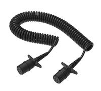 AUPROTEC Cavo a spirale per accoppiamento 24V 4m - 7-PIN tipo N - Connettore overmoulded - Cavo adattatore per elettrorotazione per collegamento elettrico per camion, auto, veicoli commerciali