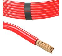 AUPROTEC Cavo per auto, 10 m, 25 mm², cavo di alimentazione: rosso, anello da 10 m
