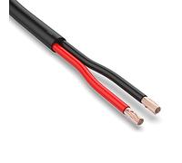 AUPROTEC FLRYY - Cavo rotondo per auto, 2 x 1,0 mm², 10 m, colore codificato nero/rosso, 2 poli, adatto per rimorchi