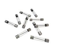 AUPROTEC Fusibile in vetro 6,35 x 32 mm fusibili 5 A - 50 A fusibile fusibile 1/4 x 1 1/4 pollici a scelta: 25 A Ampere, 10 pezzi