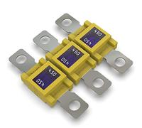 AUPROTEC Fusibile Mega a corrente elevata/blocco a vite 80-500A scelta: 450A ampere, giallo, 3 pezzi
