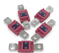 AUPROTEC Fusibile Mega a corrente elevata/blocco a vite 80-500A scelta: 80A ampere, rosso, 5 pezzi