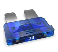 AUPROTEC Fusibile Standard ATO 1A - 40A Fusibili Lamellari selezione: 15A Ampere blu-azzurro, 50 pezzi