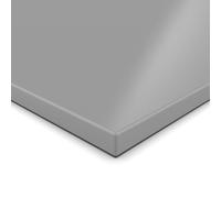 AUPROTEC Pannello in legno 19 mm, 60 x 40 cm, ideale per ripiani, console, scaffali e fai da te, grigio, bordo in ABS da 1 mm