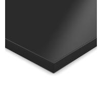 AUPROTEC Pannello in legno 19 mm, 90 x 80 cm, ideale per ripiani, console, scaffali e fai da te, segnale nero, bordo in ABS da 1 mm