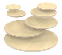 AUPROTEC Pannello Multistrato 24mm Piano rotondo Ø 400 mm tavola di legno compensato betulla tagliato tondo per tavolo bistró bar tavolino caffè tavolo da giardino ecc.