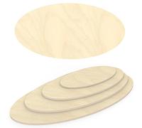 AUPROTEC Pannello Multistrato 24mm Tavola ellitica 1000 mm x 400 mm Betulla Legno Compensato Massiccio selezionabile di 40cm-200cm Piano della Tavola di alta qualità p.e. per tavolino tavolo