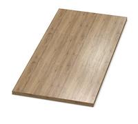 AUPROTEC Piano in rovere Sanremo Classic da 28 mm, 100 x 60 cm, truciolato con bordo in ABS da 1 mm e rivestimento in poliuretano, rivestito in melamina, elegante e impermeabile