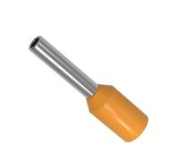 AUPROTEC Puntalini isolati 0,34-50 mm² Terminali a Bussola: 100 pezzi, 0.5 mm² Arancio