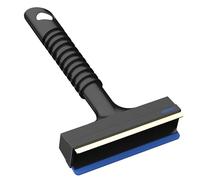 AUPROTEC Raschietto per Ghiaccio con Lama di Ottone Manico Antiscivolo e Lamina di Gomma A 13 Nero-Blu
