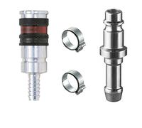 Auprotec®, set di innesti rapidi ad aria compressa, con giunti di sicurezza maschio e femmina standard Würth