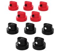 AUPROTEC Spruzzo Set Ricambio Spray Tappi 10 Pz. Kit Nero/Bianco + Rosso/Nero