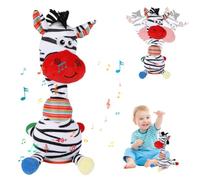 AUQUK Giocattolo Interattivo Musicale Danzante Giraffa Elefante Mucca | Giocattolo interattivo luminoso, registrazione e ripetizione, volume regolabile, ideale per compleanno e Natale
