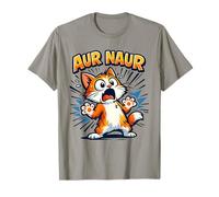 AUR Naur Cat Meme Aussie Accent Australiano Slang Oh No Humor Maglietta