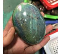 Aura Amazonie Pietre di Palma da Massaggio di Quarzo Pietre Preziose Naturali Gemme Decorazione Domestica - (Colore: Aura Amazonie, Dimensione: 50-70mm) RNUMLIGH
