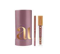 Aura by Helena Coelho Coffret Regalo Pack Kit Trucco Donna Signature Lips Rossetto Truffle 4ml e Matita Labbra Truffle Berry 0,35g con Scatola