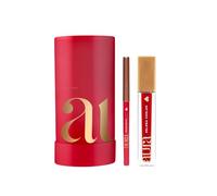 Aura by Helena Coelho Coffret Regalo Pack Kit Trucco Donna Signature Lips Rossetto Unbreakable Red 4 ml e Matita Labbra Unbreakable Red 0,35 g con scatola