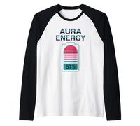 Aura Energy 67 Meme Gen Alpha Slang 6 7 Divertente Six Seven Maglia con Maniche Raglan