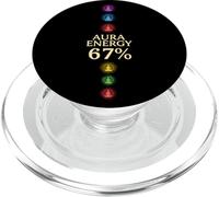 Aura Energy a 67 anni Six Seven Funny Gen Alpha Slang Meme PopSockets PopGrip per MagSafe