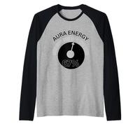 Aura Energy a 67 Six Seven Meme Gen Alpha Slang Vibes Maglia con Maniche Raglan