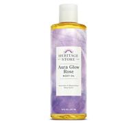 Aura Glow - Olio da massaggio alla rosa - 226,8 g - Liquido