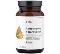 Aura Herbals Adattogeni + Cordyceps, estratti vegetali - 60 capsule