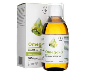 Aura Herbals Omega-3 Olio di Pesce Liquido EPA 700 DHA 370 200 ml