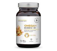 Aura Herbals - Omega+ con Vitamina D3 2000 UI e Vitamina K2 (60 capsule molli)
