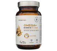 Aura Herbals - Omega+ con Vitamina D3 800 UI per bambini (60 capsule twist-off)